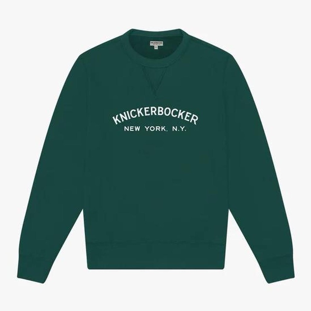 Knickerbocker Men's Crewneck Sweater - Forest Green